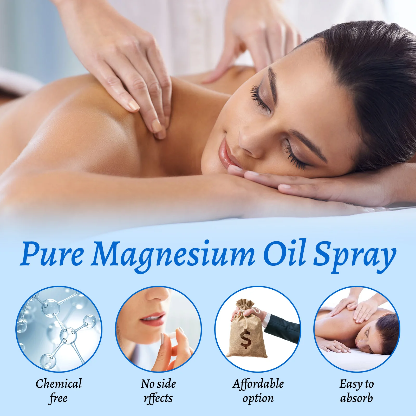 Magnesium Oil Spray 60ml Muscl - Bath Salts Magnesium ulasan dan harga