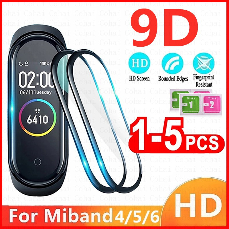 9D Tempered Glass For Xiaomi M - Health Wellness Bracelet ulasan dan harga