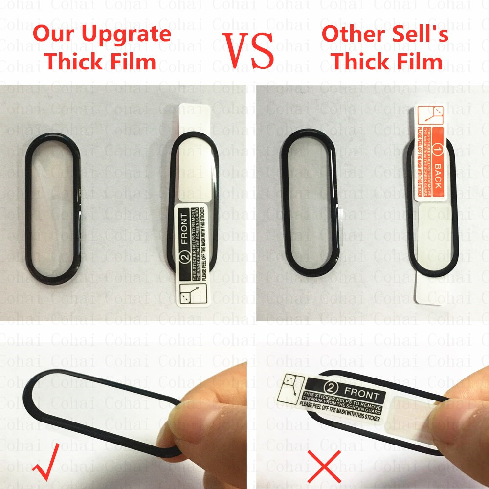 9D Tempered Glass For Xiaomi M - Health Wellness Bracelet ulasan dan harga