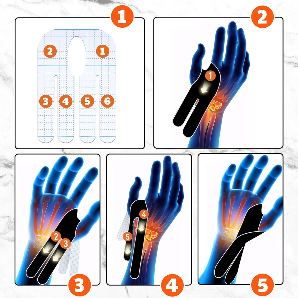 【5/10PCS] Precut Wrist Tape -  - Sports Taping Precut ulasan dan harga