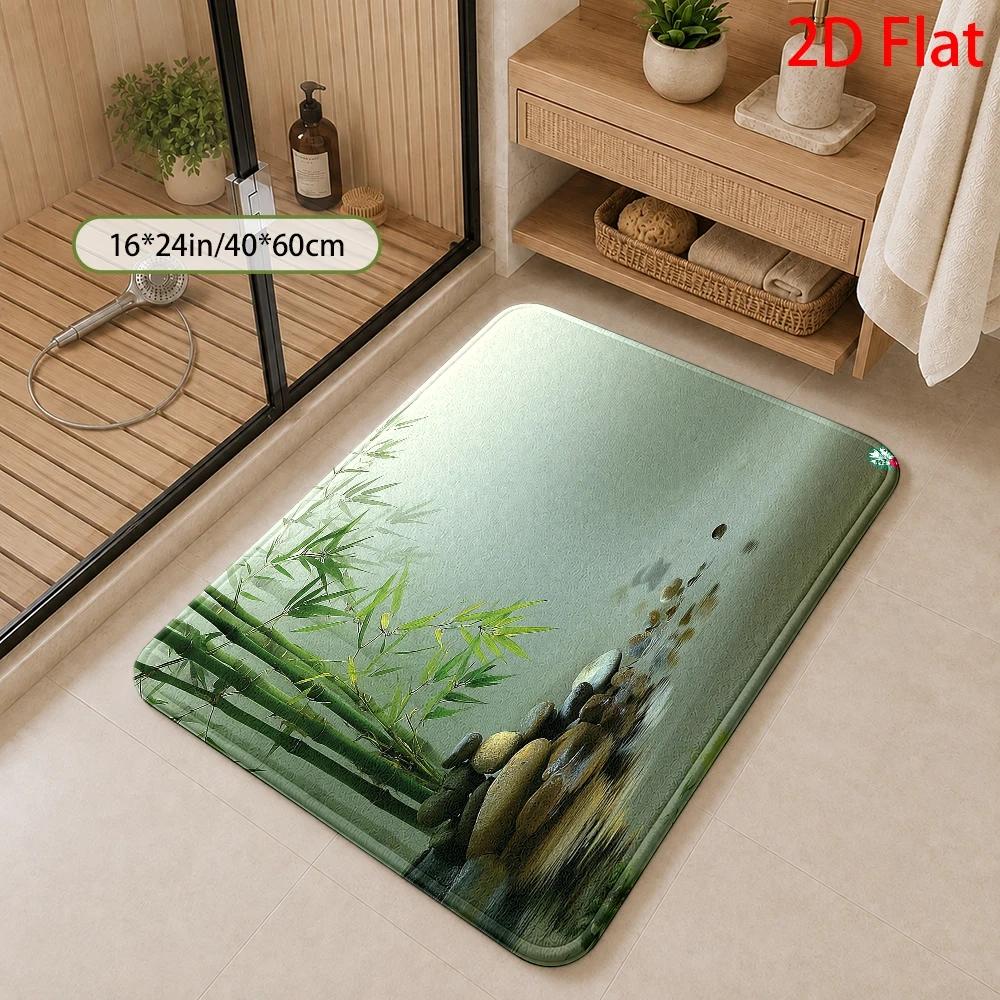Waterproof Bathroom Bath Rug M - Bamboo Bath Mat ulasan dan harga