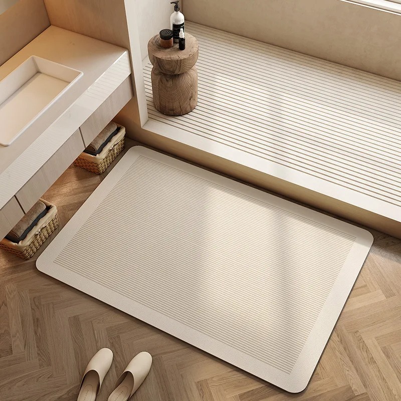 Bathroom Floor Mat Diatomite S - Bamboo Bath Mat ulasan dan harga