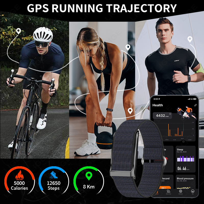 LIGE Smart Watch Heart Rate Bl - Health Wellness Bracelet ulasan dan harga