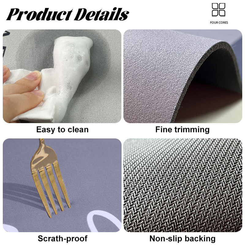1PC Bathroom Absorbent Mat Ind - Bamboo Bath Mat ulasan dan harga