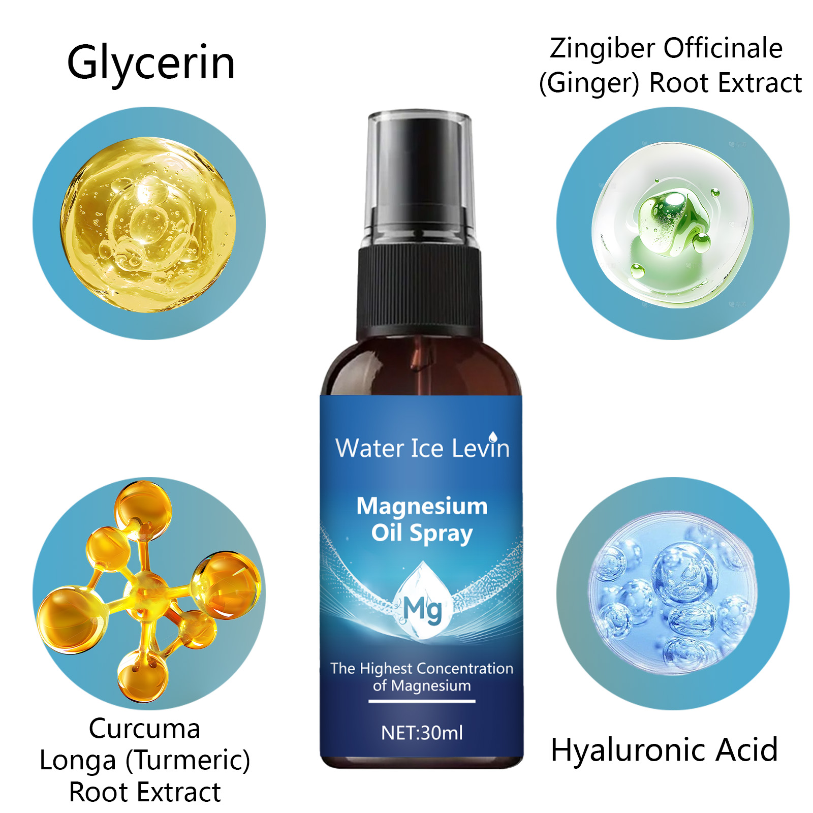 Magnesium Oil Spray Face and B - Bath Salts Magnesium ulasan dan harga
