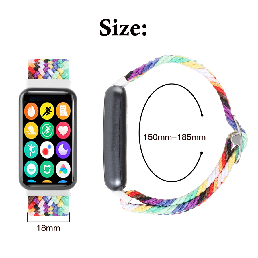 Nylon Braided Strap for Xiaomi - Health Wellness Bracelet ulasan dan harga