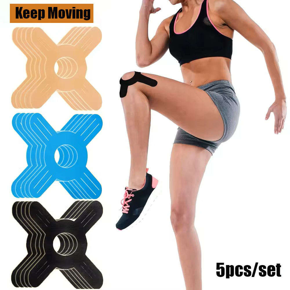 5Pcs Pre-Cut Kinesiology Tape  - Sports Taping Precut ulasan dan harga