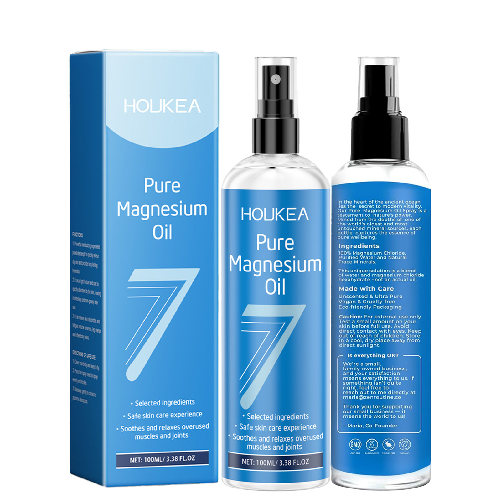 Pure Magnesium Oil Spray - USP - Bath Salts Magnesium ulasan dan harga