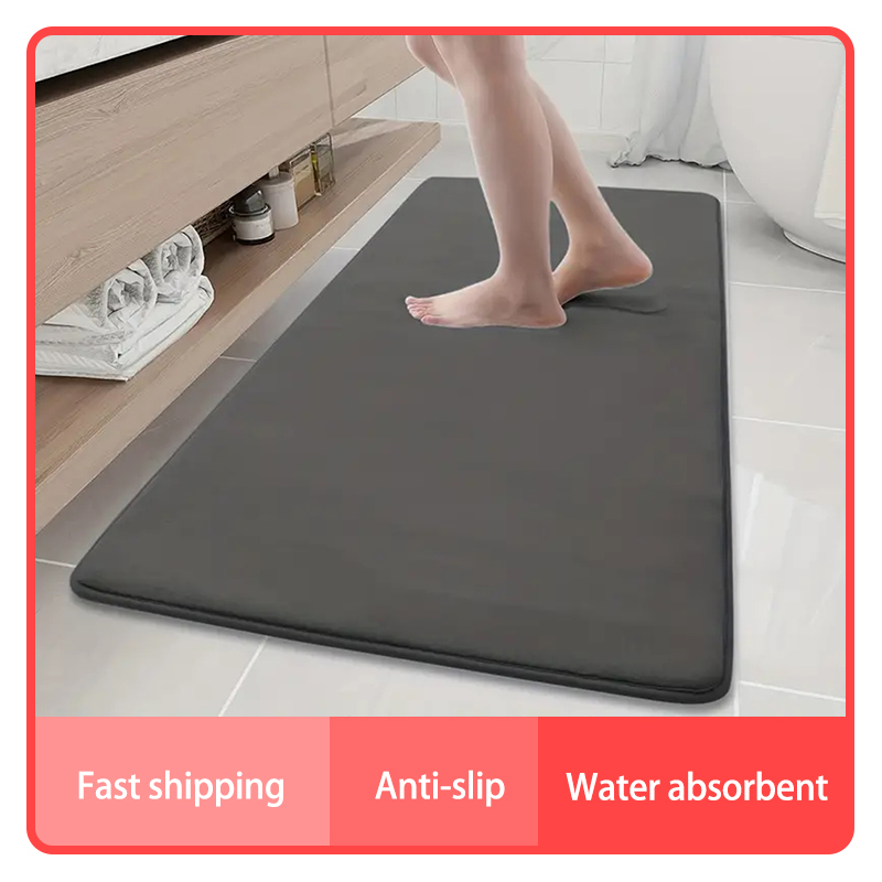 large-sized bathroom anti-skid - Bamboo Bath Mat ulasan dan harga