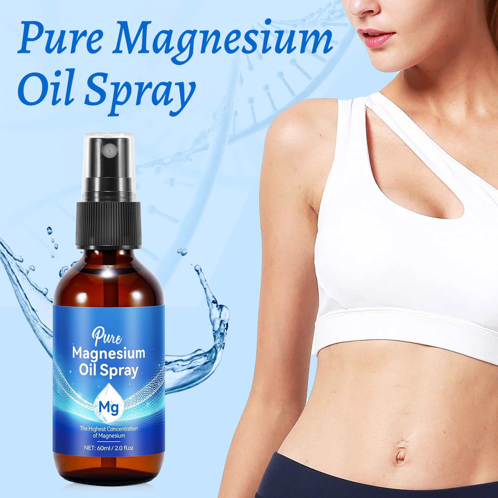 Natural Magnesium Oil 60ml - 1 - Bath Salts Magnesium ulasan dan harga